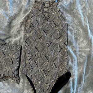 Garnet Hill One piece with adorable matching swim skirt